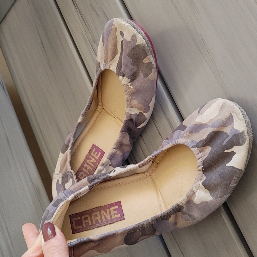 Crane-ballet flats in neural Camo